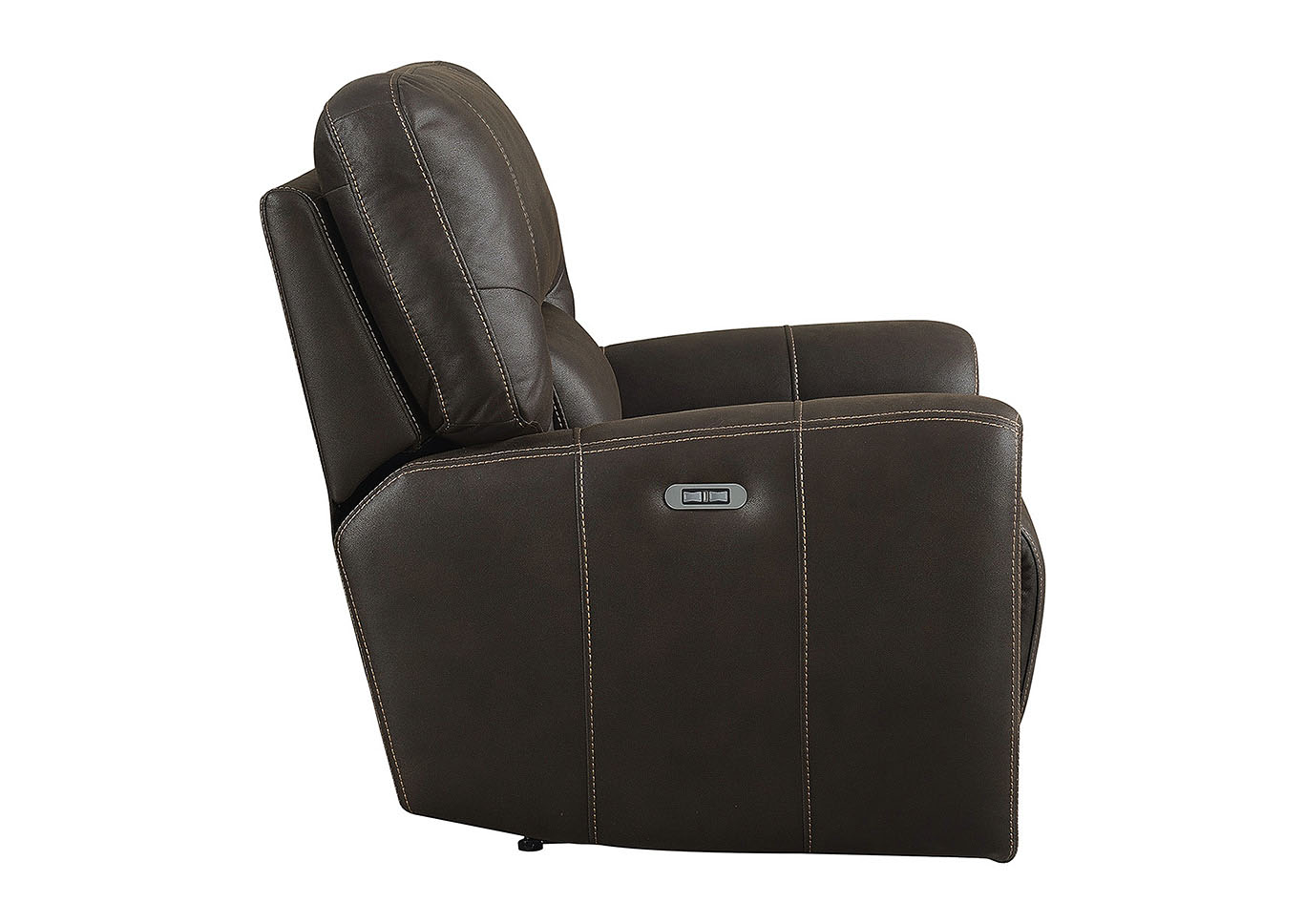 Ellen Dark Chocolate Power Motion Recliner,Taba Home Furnishings